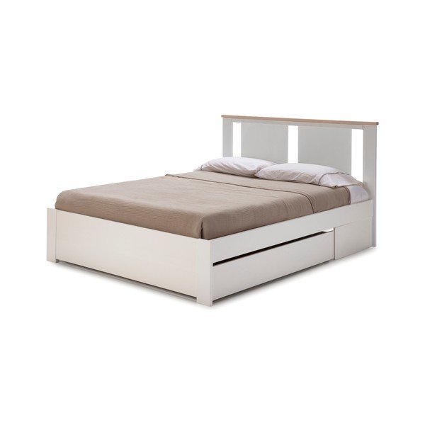 Cassetto bianco sotto il letto 137 x 147 cm Enara - Marckeric-image-3