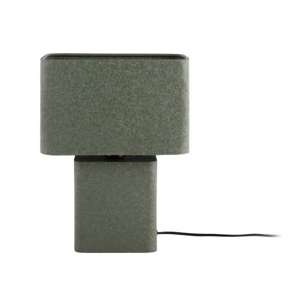 Lampada da tavolo verde in metallo (altezza totale 33 cm) Boaz Recto – Leitmotiv-image-2