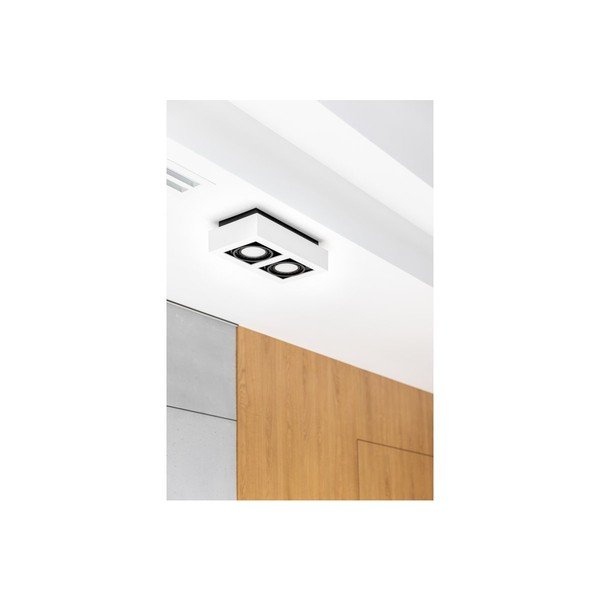 Lampada da soffitto bianca con paralume in metallo 34x18,5 cm Loid - GTV-image-2