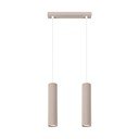 Lampadario grigio tortora in metallo Gleam – Sollux