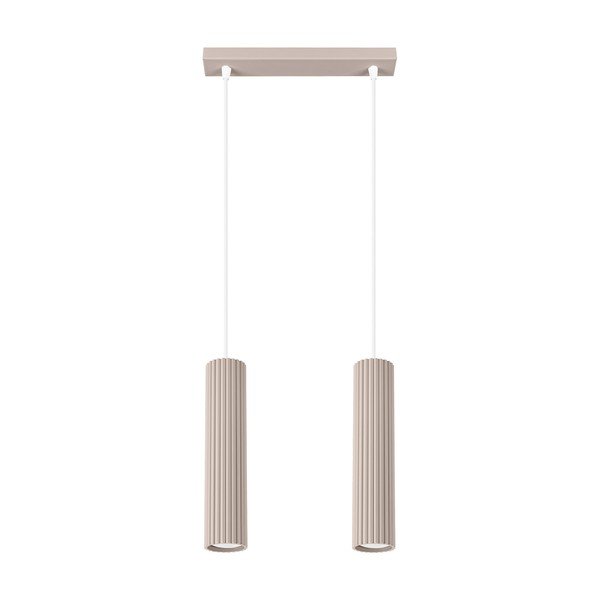 Lampadario grigio tortora in metallo Gleam – Sollux