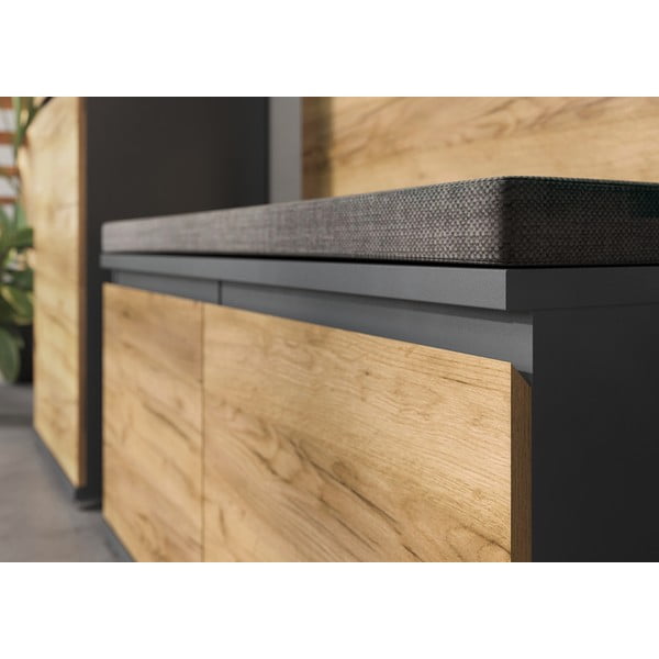 Scarpiera in rovere con panca Lissabon - Germania-image-1