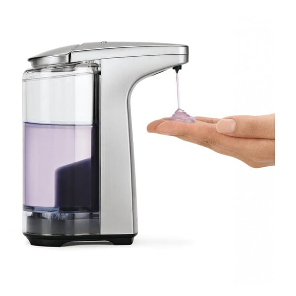 Dispenser automatico di sapone in metallo grigio 237 ml - simplehuman-image-3