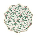 Vassoi di carta monouso in set da 8 Holly Pattern - Meri Meri
