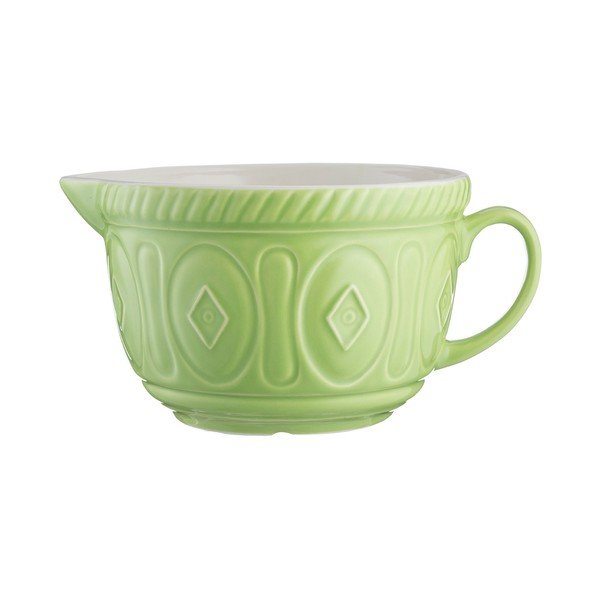 Světle zelená kameninová mísa s nálevkou Mason Cash Batter, 2 l