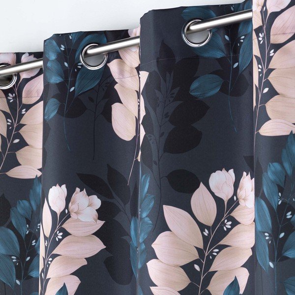 Tenda blu scuro 140x260 cm Belline – douceur d'intérieur-image-1