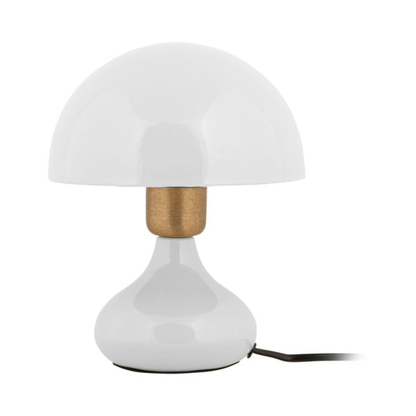 Lampada da tavolo bianca con paralume in metallo (altezza 23 cm) Binc - Leitmotiv