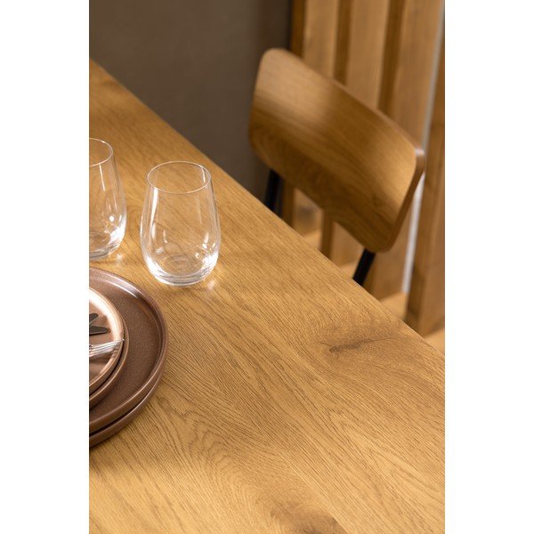 Tavolo da pranzo con piano effetto rovere 80x120 cm Peru - Actona-image-4