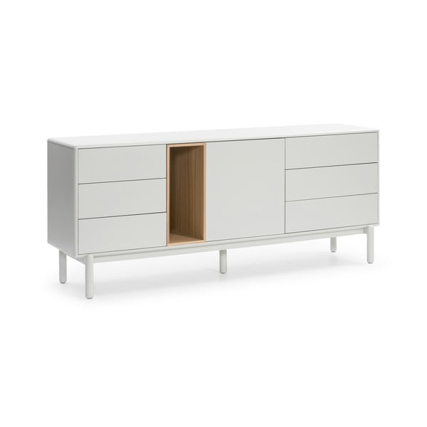 Cassettiera color crema 180x76x40 cm Corvo – Teulat-image-2