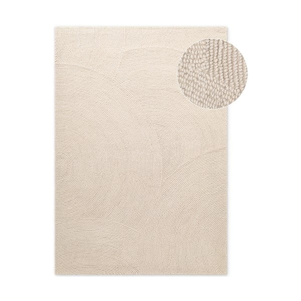 Tappeto colore naturale chiaro in lana tessuto a mano 120x180 cm Eleni Natural White – Hanse Home