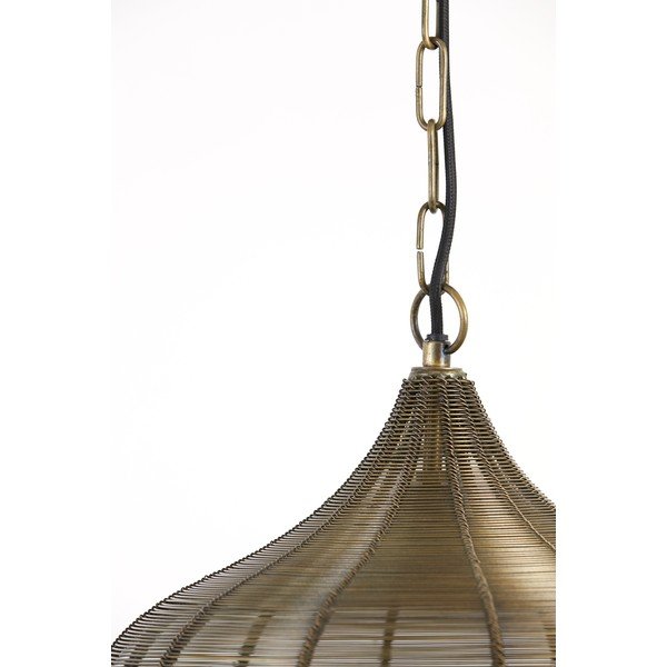 Lampadario color bronzo in metallo ø 36 cm Alvaro – Light & Living-image-3
