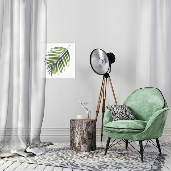 Immagine su tela, 32 x 32 cm Canvas Greenery Black Palm - Styler-image-1