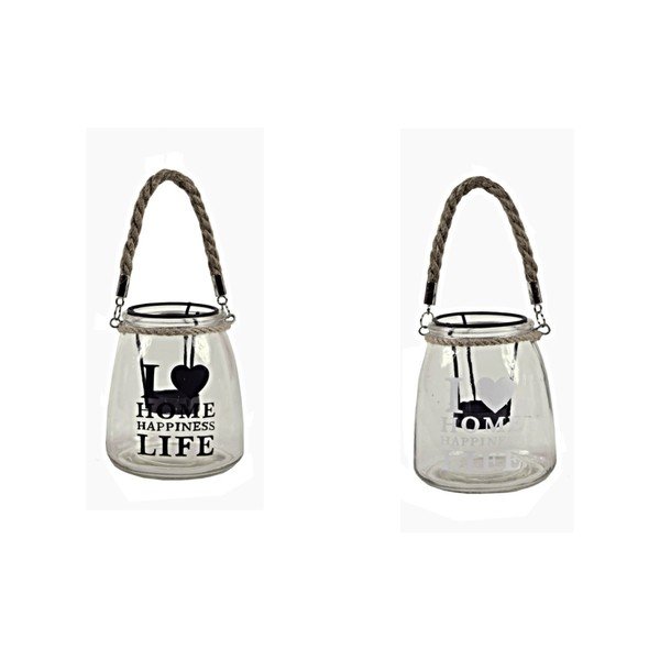 Sada 2 závěsných luceren Esschert Design I Love Home