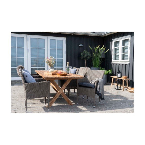 Coperta in cotone bianco e nero , 170 x 130 cm Cort - House Nordic-image-2