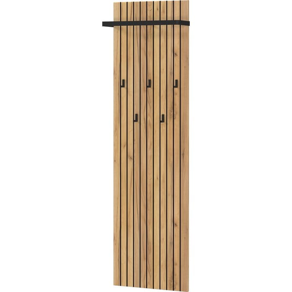 Attaccapanni da parete di colore naturale con effetto rovere 46 cm Libbiano – Germania-image-2