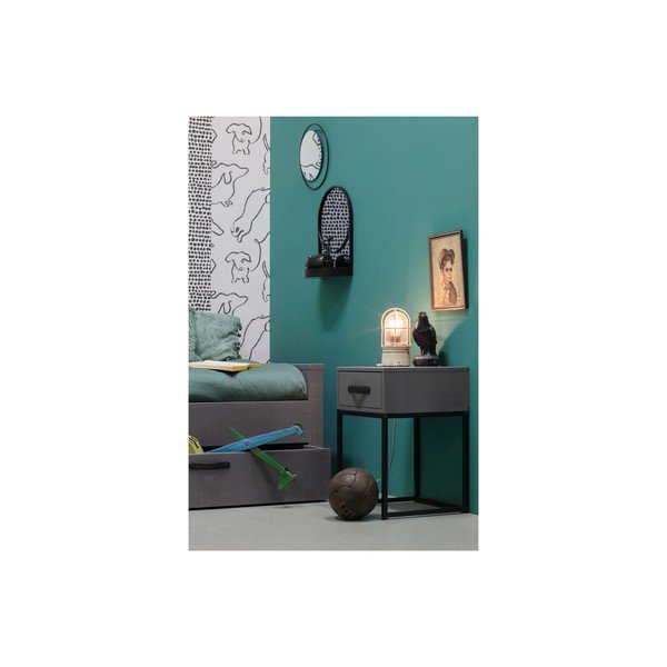 Comodino in legno di pino Morris - WOOOD-image-3