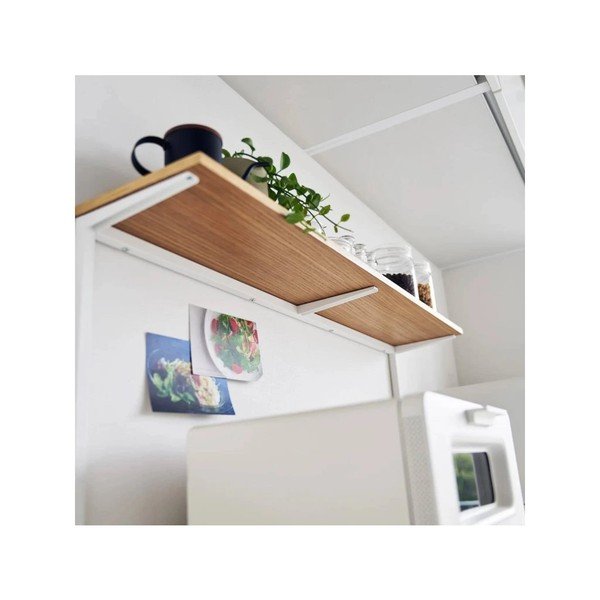 Ripiano aggiuntivo bianco/di colore naturale in legno 28,5x8,5 cm Tower – YAMAZAKI-image-3