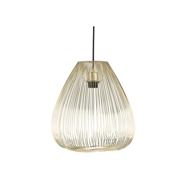 Lampada a sospensione in metallo color oro Lucid, ø 35 cm - Leitmotiv-image-2