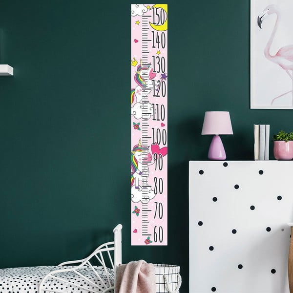Adesivo per bambini - metro per porta o parete 15x100 cm Unicorns - Ambiance-image-2