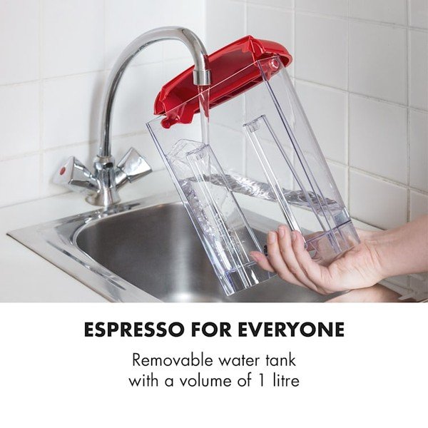 Macchina da caffè rossa Espressionata Gusto - Klarstein-image-1