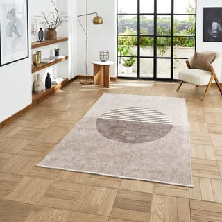 Runner lavabile beige 60x170 cm in misto cotone Whisper - Think Rugs