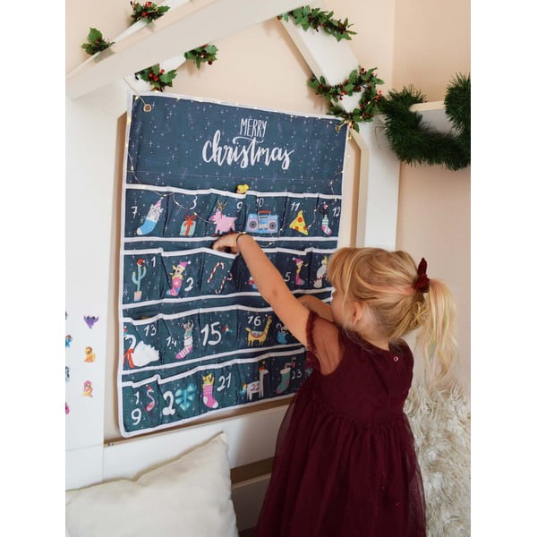 Calendario dell'avvento in cotone Santa Dinosaur - Butter Kings-image-1