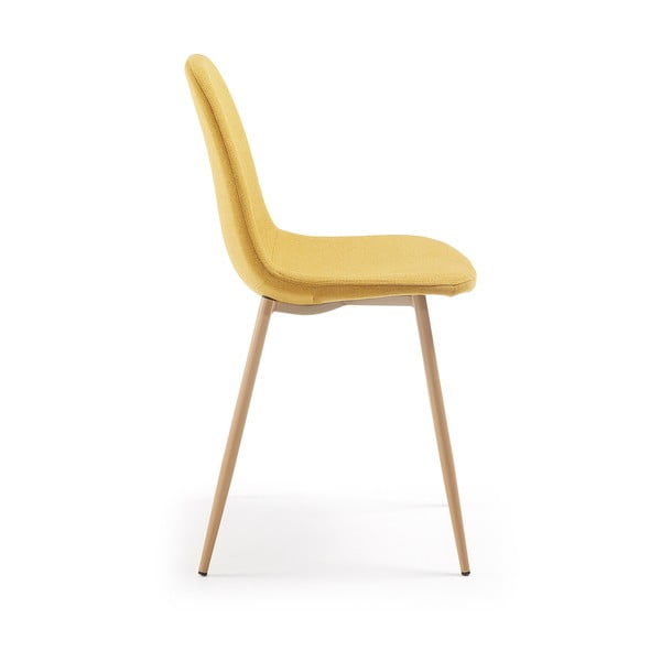 Sedia da pranzo giallo senape Lissy - Kave Home-image-2