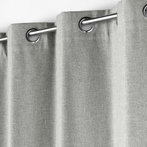Tenda oscurante grigio chiaro 140x260 cm Crepuscule - douceur d'intérieur-image-1