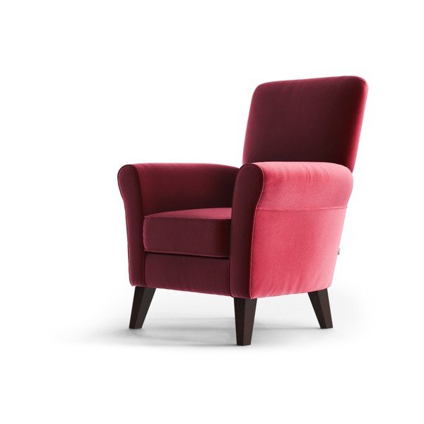 Poltrona in velluto rosso Balard - My Pop Design