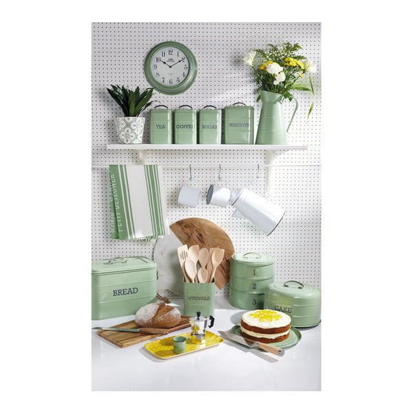 Cestino per il pane in latta verde Nostalgia Living Nostalgia - Kitchen Craft-image-1
