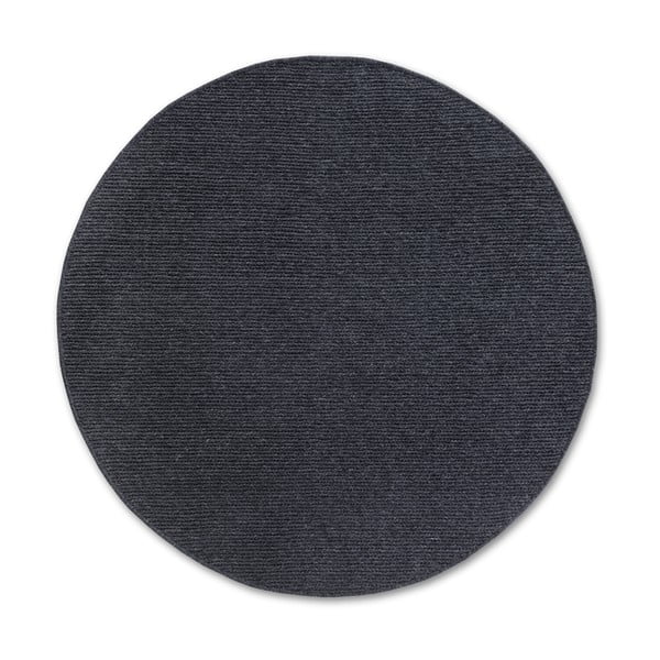 Tappeto rotondo grigio scuro in lana tessuto a mano ø 200 cm Francois - Villeroy&Boch