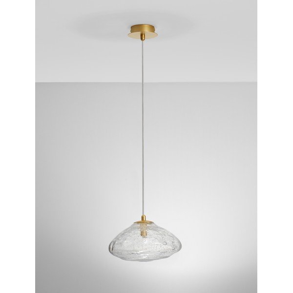 Lampadario color ottone in vetro ø 26 cm King – Nova Luce-image-3