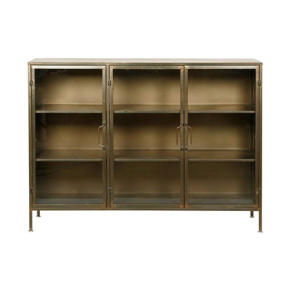 Vetrina in metallo color oro 123,5x91,5 cm Dagenham - Côté Table
