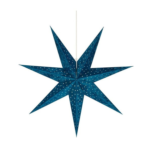 Decorazione luminosa a sospensione blu, altezza 75 cm Velours - Markslöjd