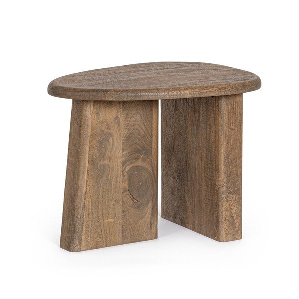Tavolino da salotto di colore naturale in mango massiccio 45x60 cm Zacatecas – Bizzotto-image-1
