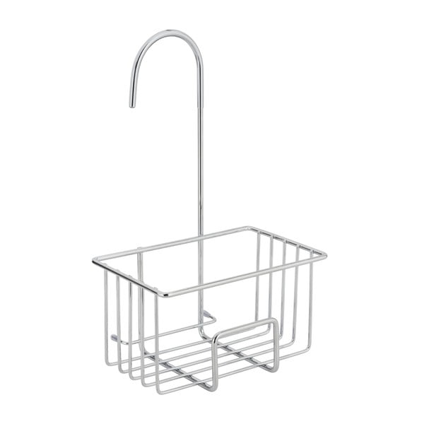 Mensola da bagno da appendere color argento lucido in acciaio inox Milito – Wenko