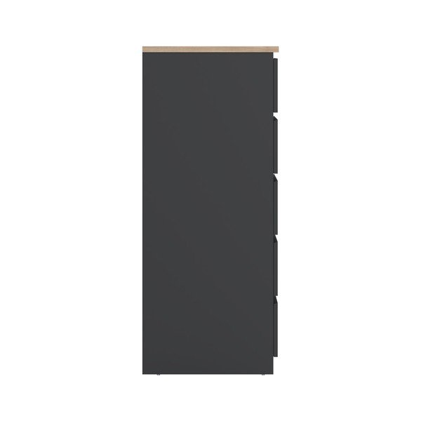 Credenza grigio scuro 77x121x50 cm Naia – Tvilum-image-4