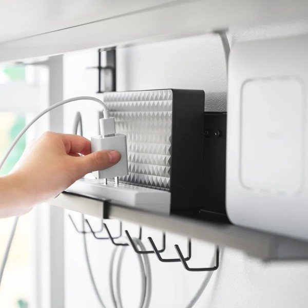 Organizer nero in metallo per cavi Smart – YAMAZAKI-image-2
