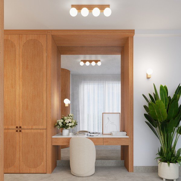 Lampada da parete bianca/di colore naturale ø 12 cm Solum – Sollux-image-3