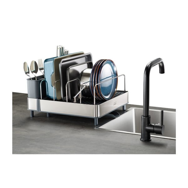 Scolapiatti in metallo blu-argento Extend - Joseph Joseph-image-4