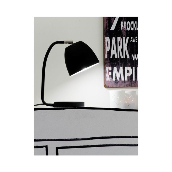 Lampada da tavolo nera con paralume in metallo (altezza 28 cm) Newport - it's about RoMi-image-1