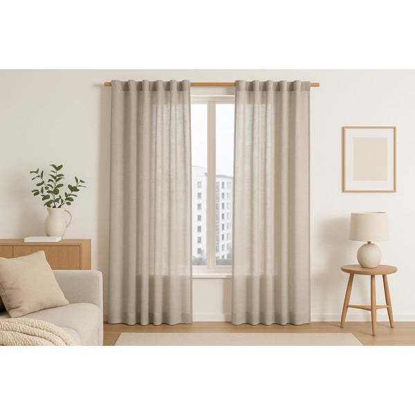 Tenda beige 140x250 cm Valeta – Restilo-image-1