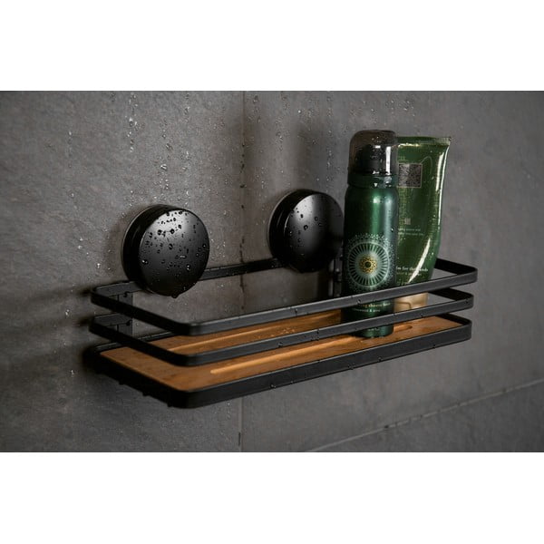 Mensola da bagno nera Alba - Wenko-image-3