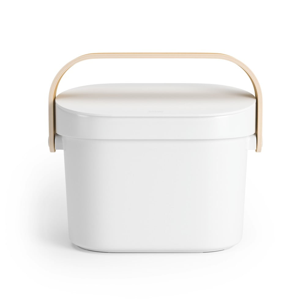 Bidone per l'umido bianco 4 l Bellwood – Umbra | Cestini per rifiuti compostabili