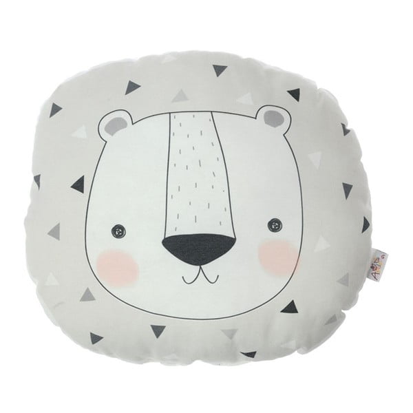 Cuscino per bambini in misto cotone Mike & Co. NEW YORK Cuscino giocattolo Argo Bear, 30 x 33 cm - Mike & Co. NEW YORK