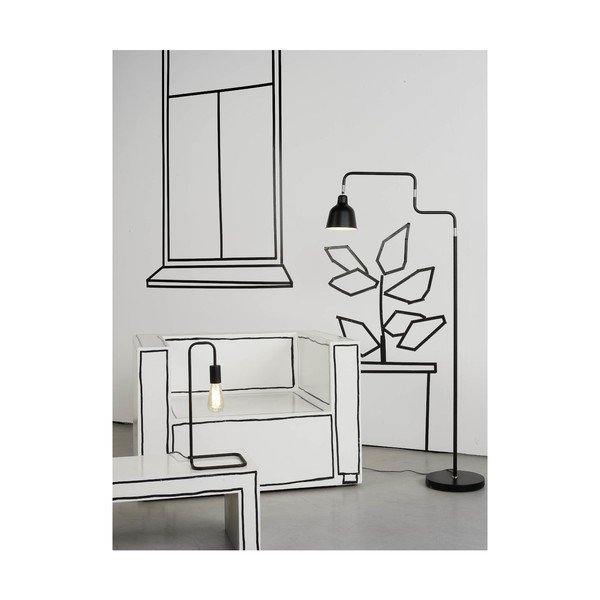Lampada da terra nera con paralume in metallo (altezza 150 cm) London - it's about RoMi-image-2
