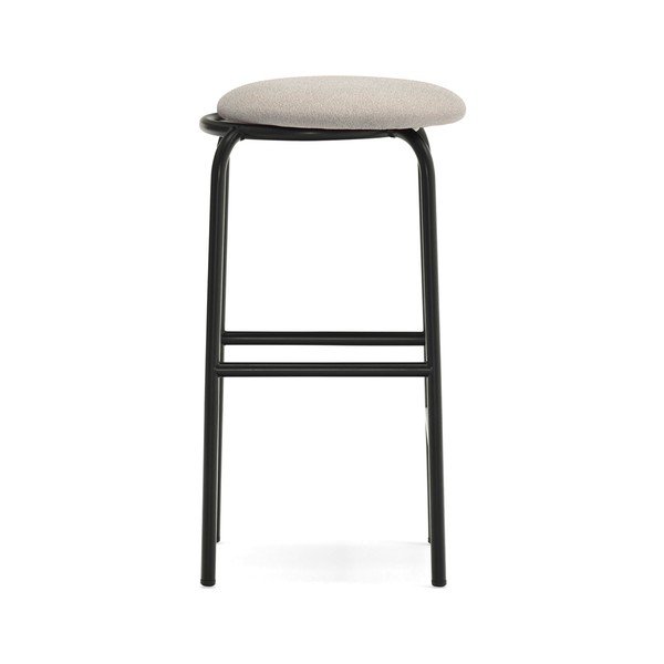 Sgabello da bar nero in metallo Eclipse – Teulat-image-4