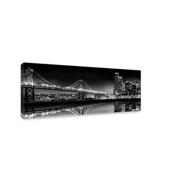 Quadro su tela Ponte d'argento, 60 x 150 cm - Styler-image-1