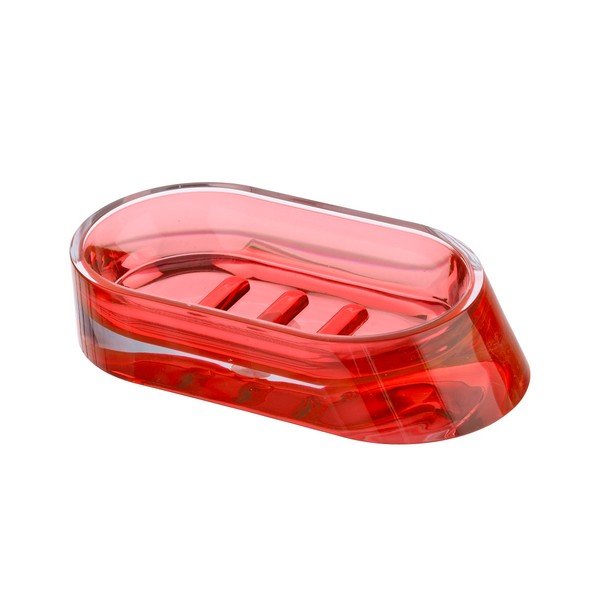 Červená podložka pod mýdlo Wenko Paradise Red
