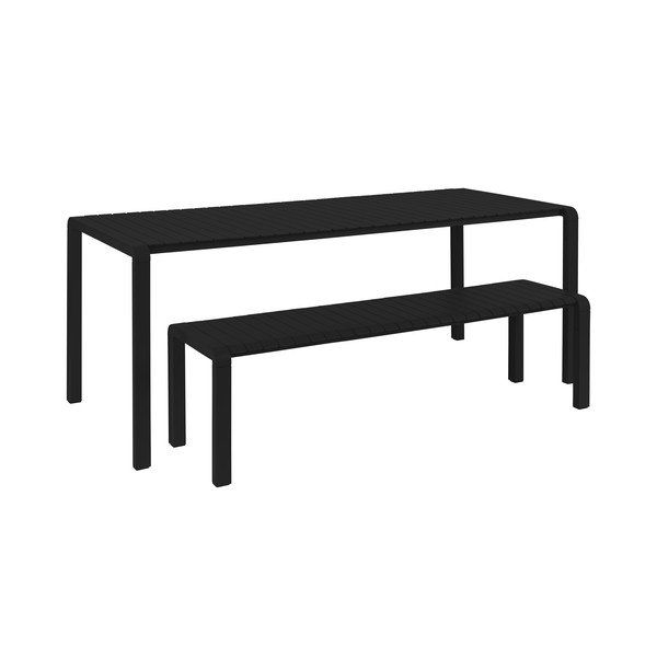 Tavolo da pranzo da giardino in alluminio 97x214 cm Vondel - Zuiver-image-3
